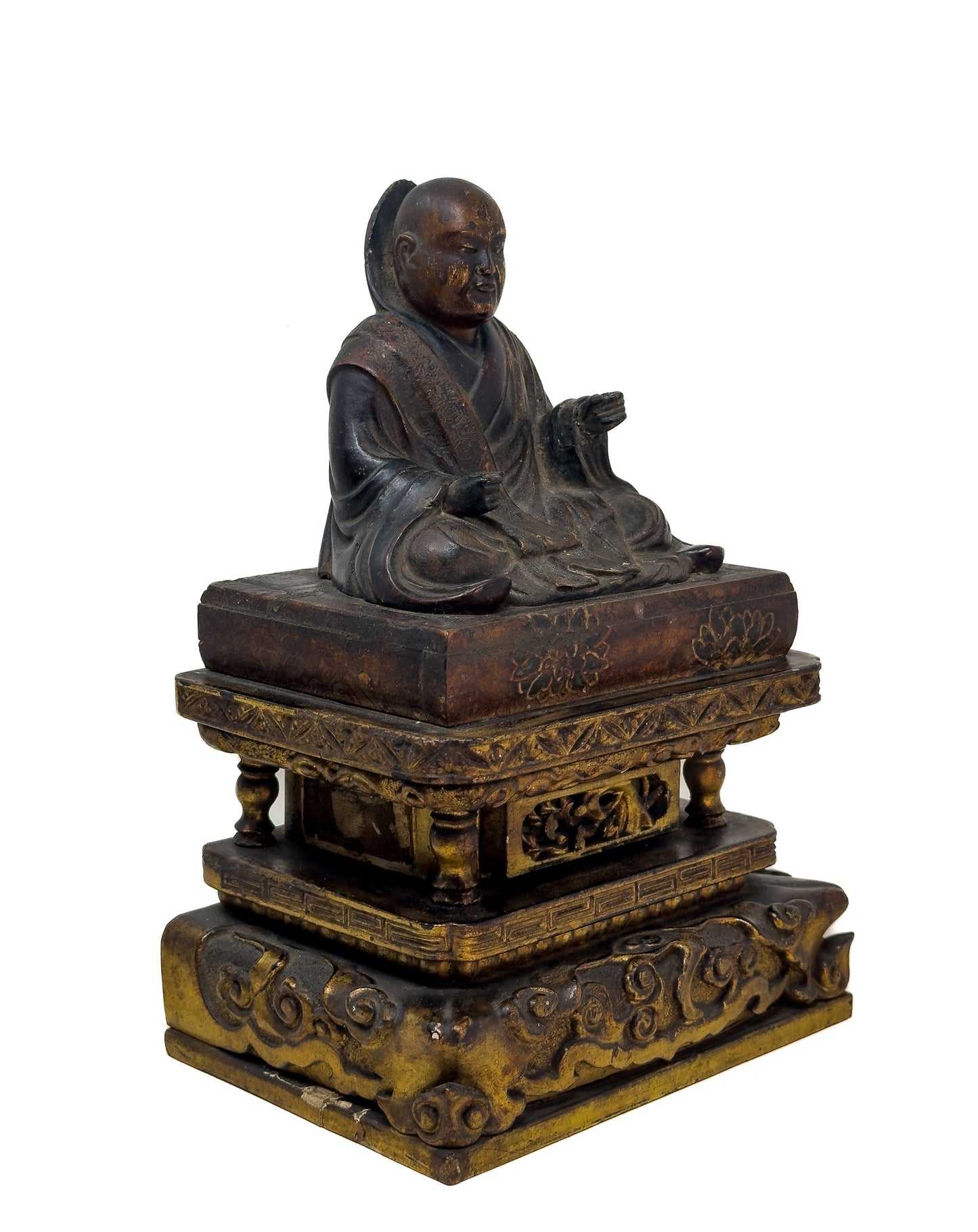 Antique Japanese Gilt Wood Nichiren