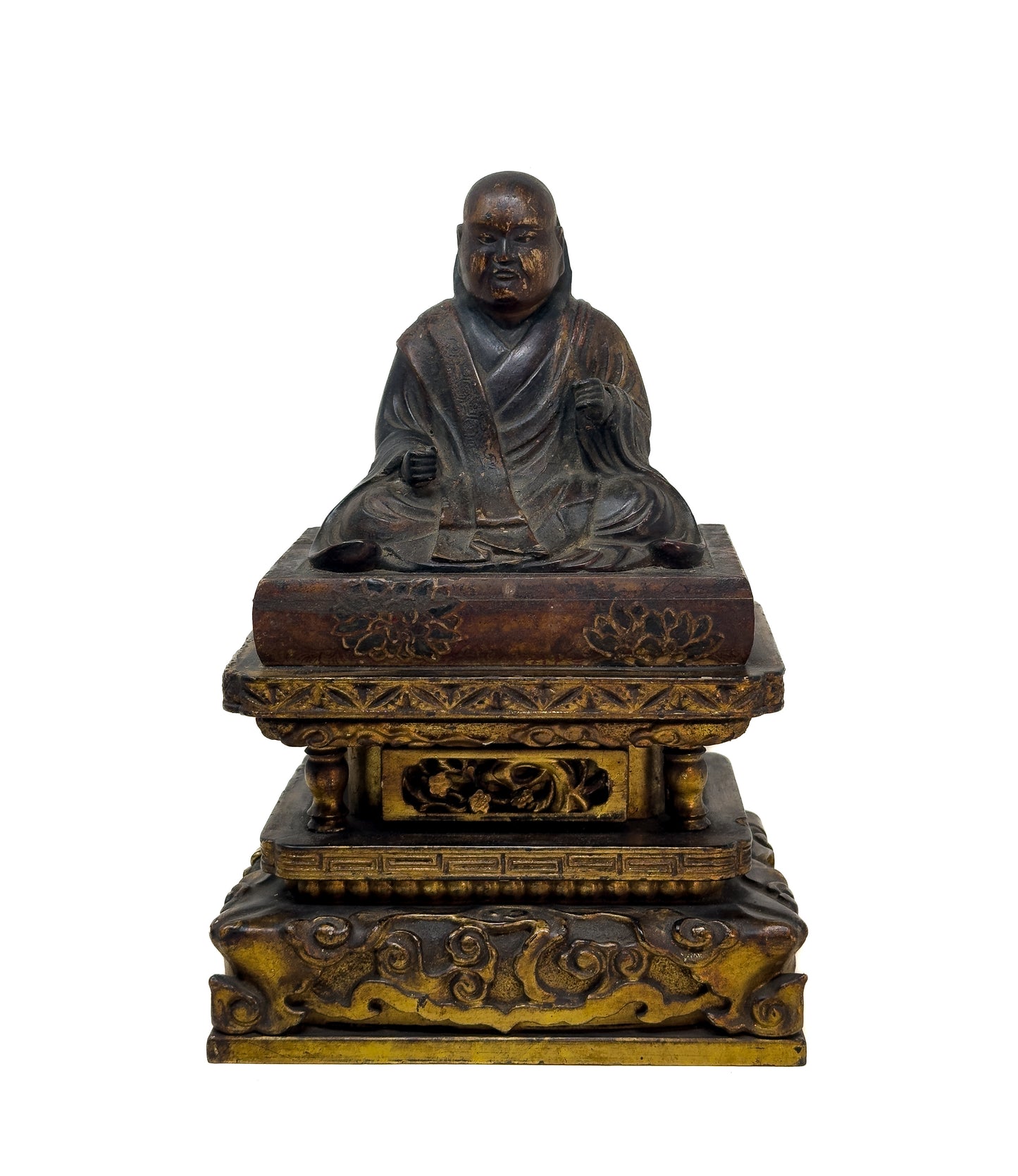 Antique Japanese Gilt Wood Nichiren