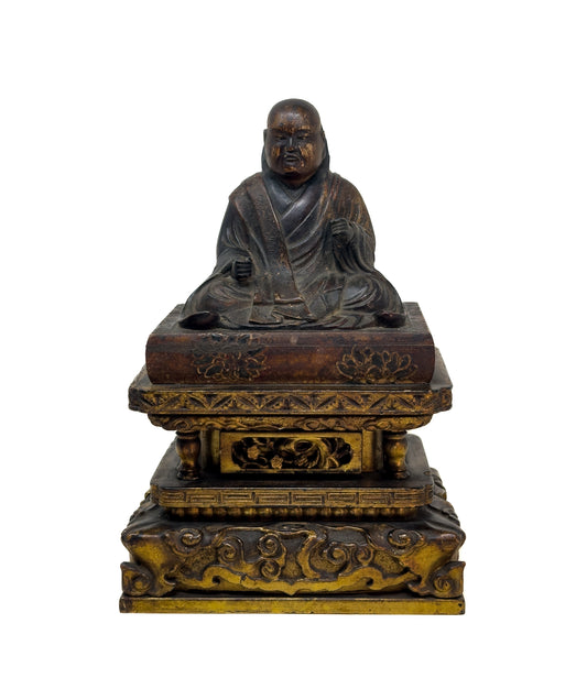 Antique Japanese Gilt Wood Nichiren