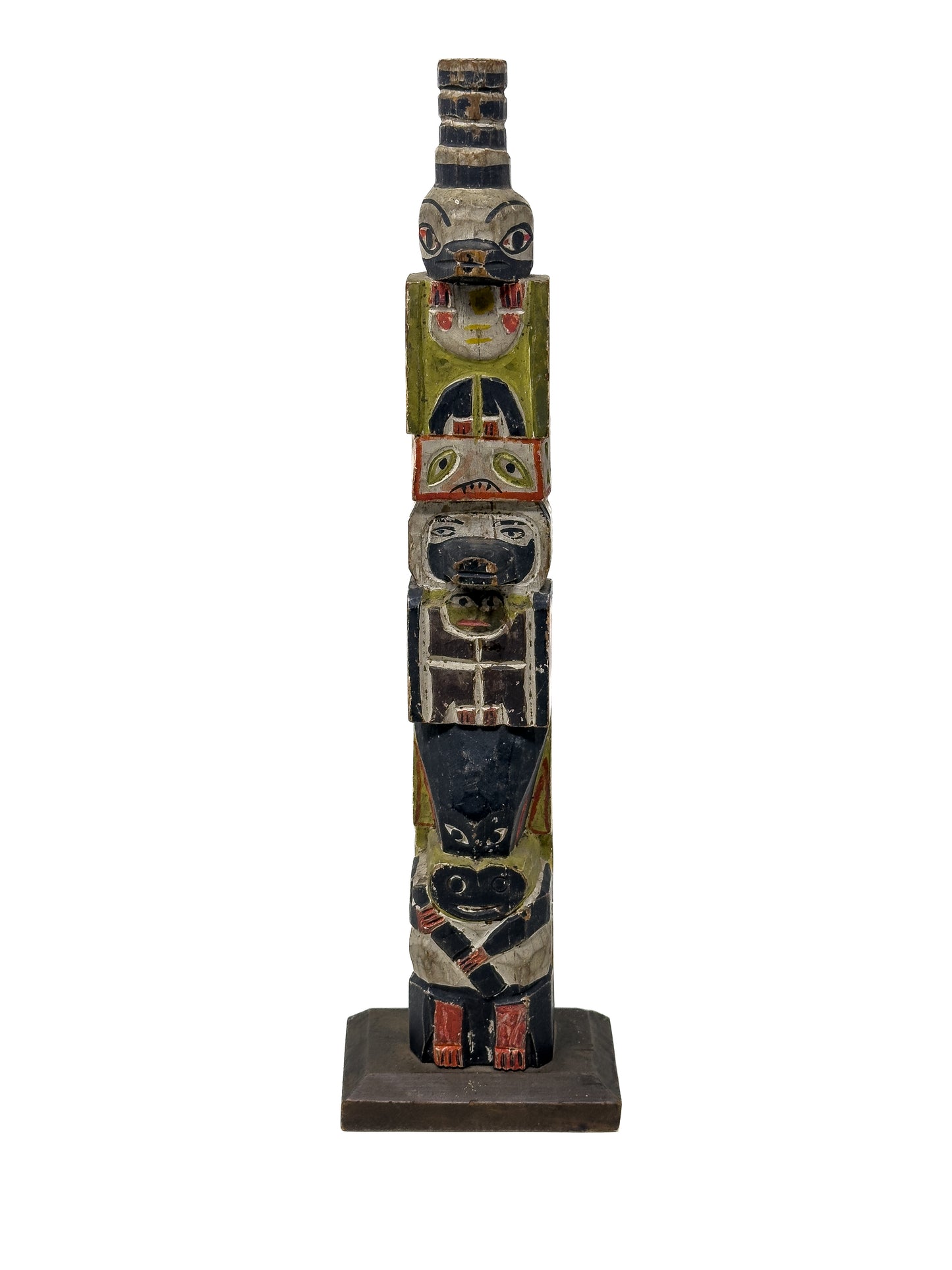 Antique Coast Salish Model Totem