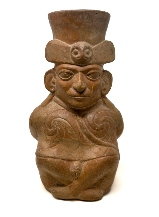 Pre Columbian Moche Prisoner Vessel
