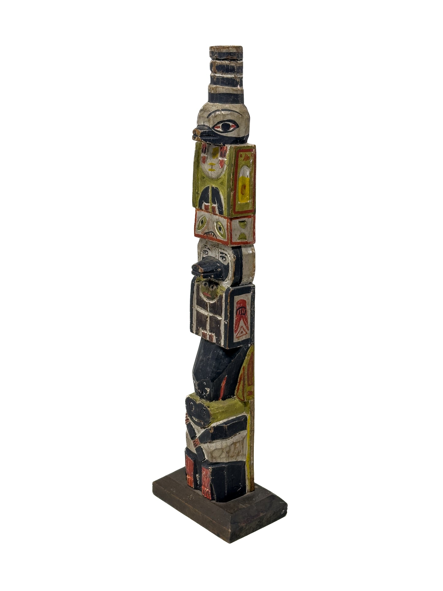 Antique Coast Salish Model Totem