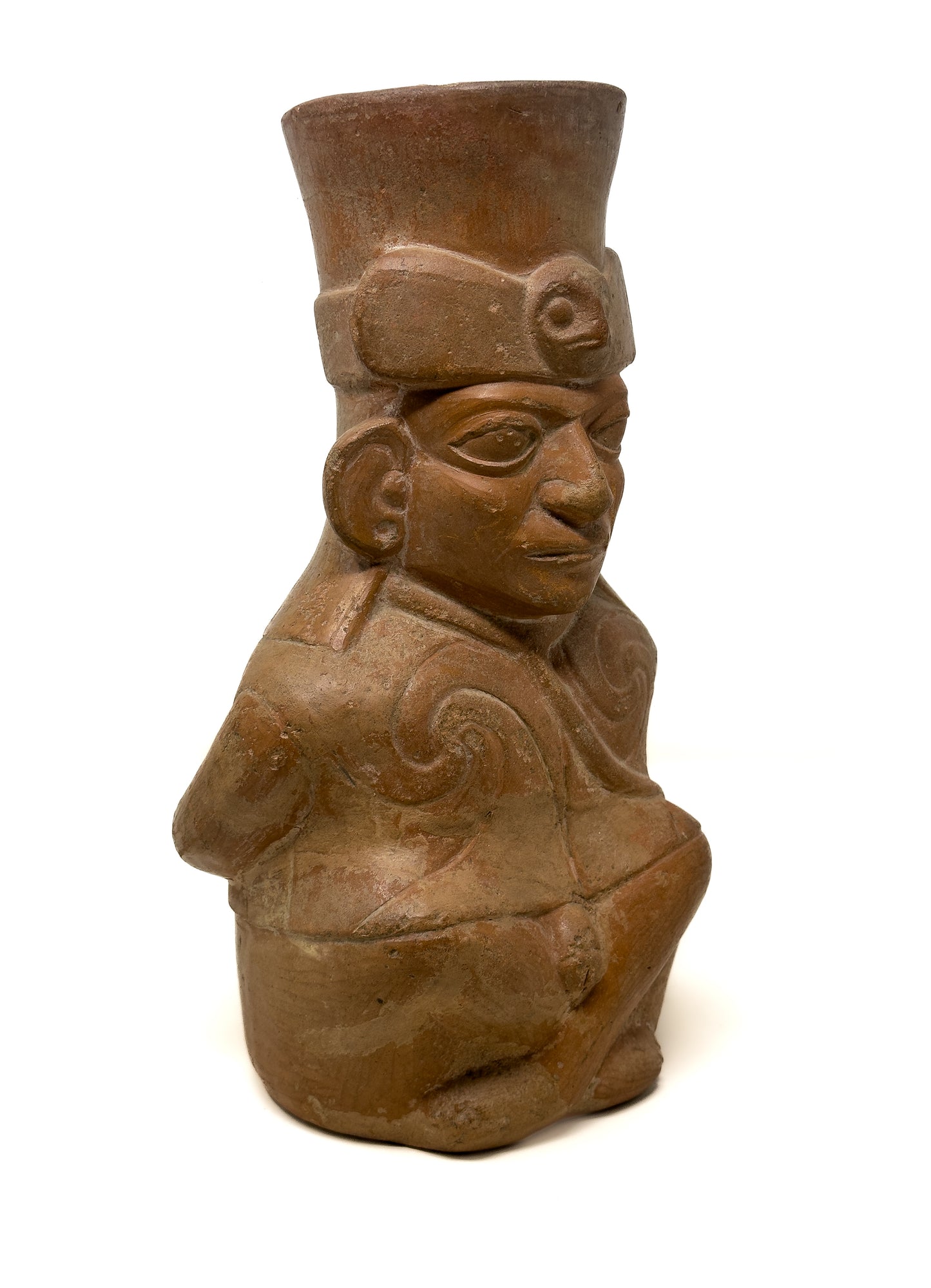 Pre Columbian Moche Prisoner Vessel