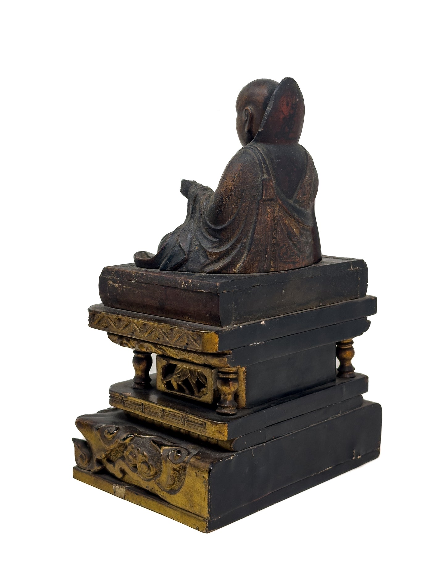 Antique Japanese Gilt Wood Nichiren
