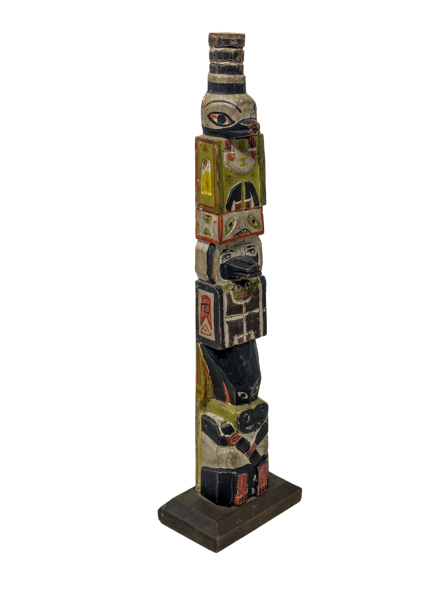 Antique Coast Salish Model Totem