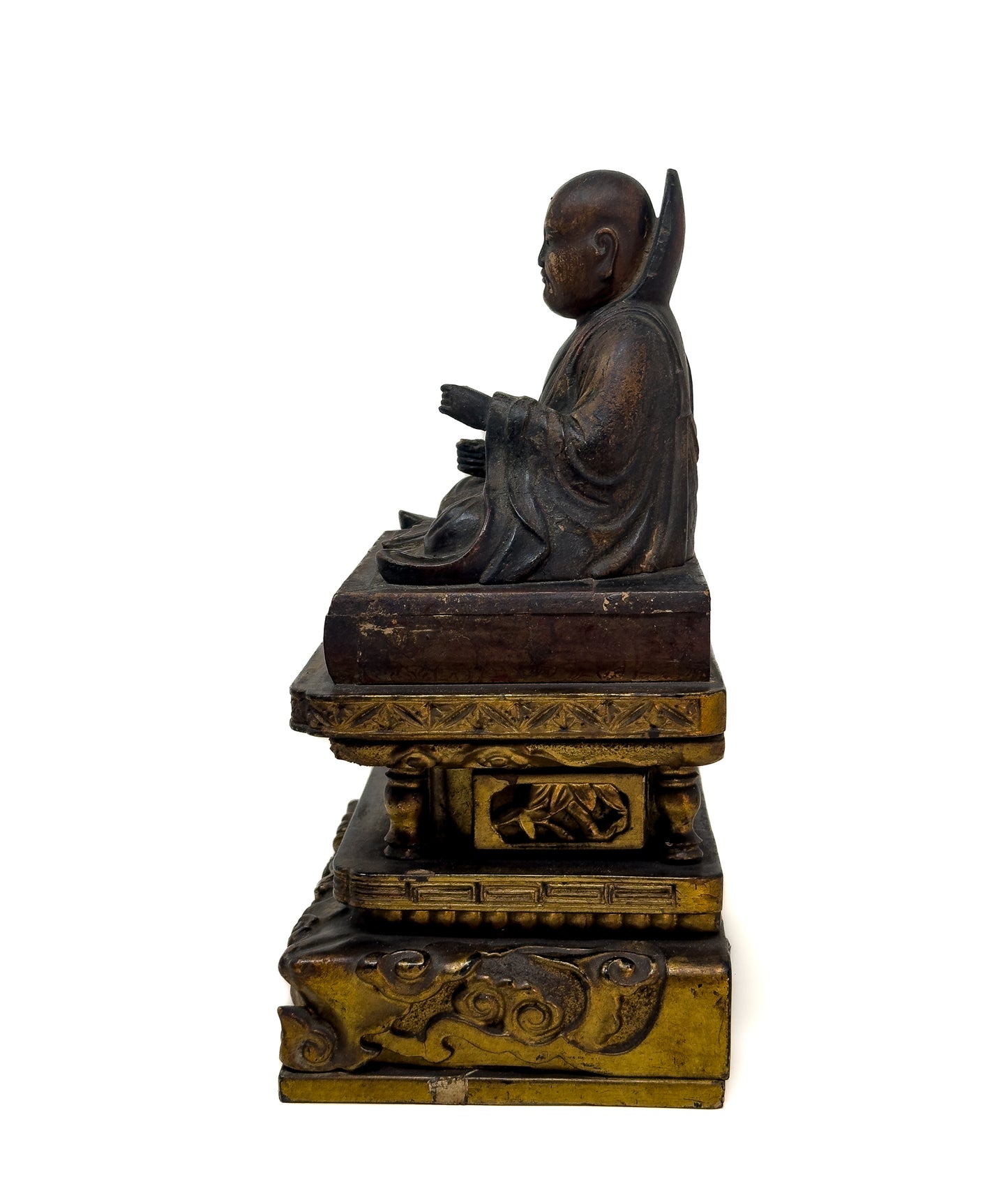 Antique Japanese Gilt Wood Nichiren